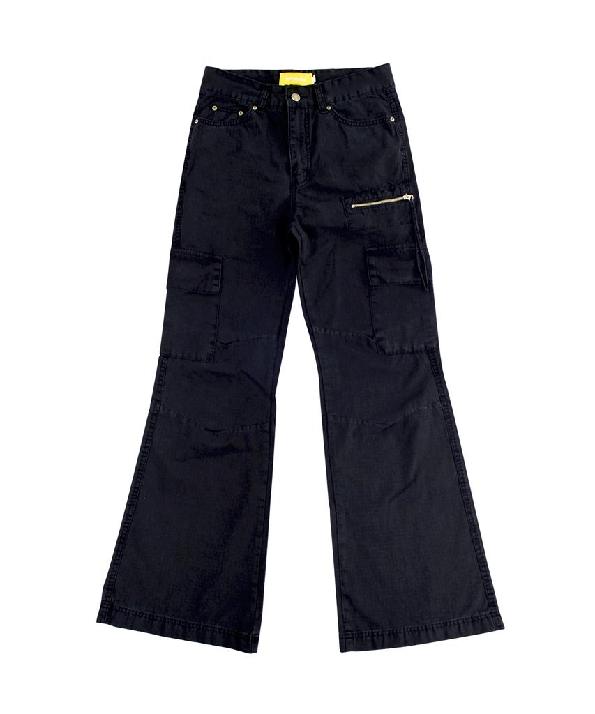 MAINBOOTH Cargo Bootcut Pants(Black)