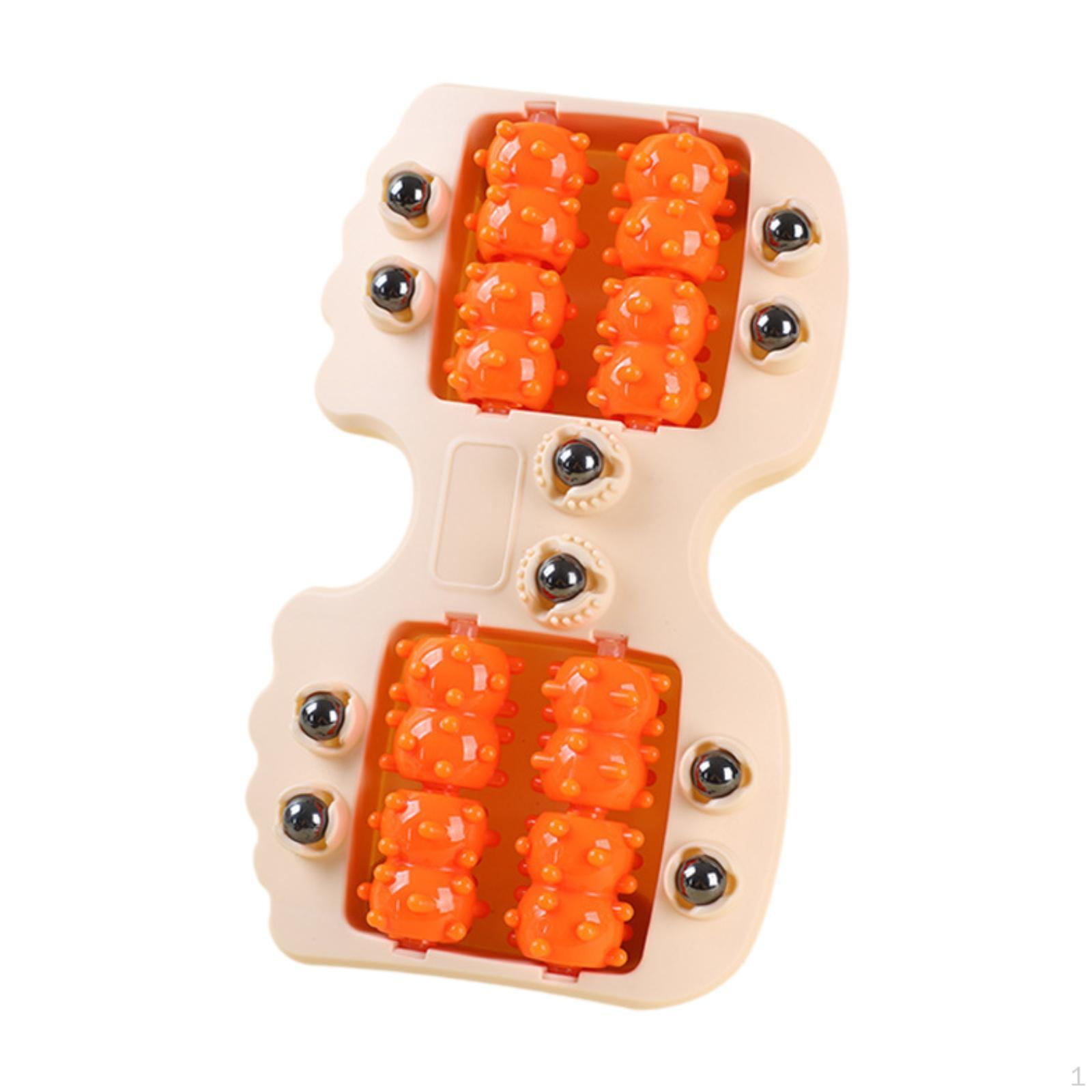 

Массажер для ног Роликовый инструмент Портативные подарки для женщин и мужчин Подошвенные бусины оранжевый