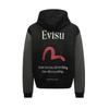 Evisu 2024 Autumn Winter Capsule Zero Retro Series Seagull And Logo Print Loose Fit Sweatshirt Unisex Sweatshirt Black 2EAMAM4SW1150BZCT
