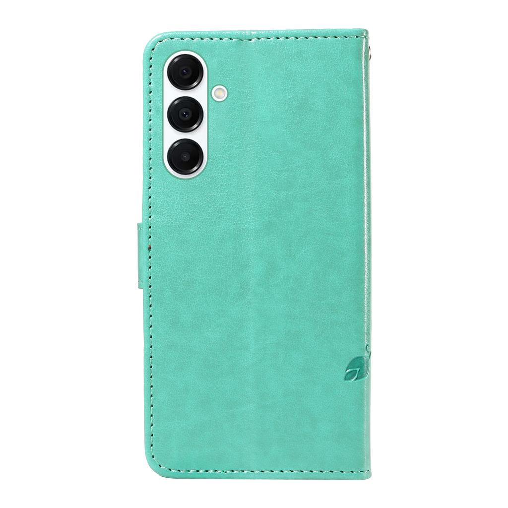 For Samsung Galaxy A16 4G/Galaxy A16 5G/Galaxy A17 5G/Galaxy A26 5G PU Leather Cases Flower Pattern Wallet Stand Phone Cover with Strap