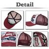 Cap Hat Embroidered Mesh Casual Outdoor Sports Men Women CZ974 [White Fang] (Coffee)
