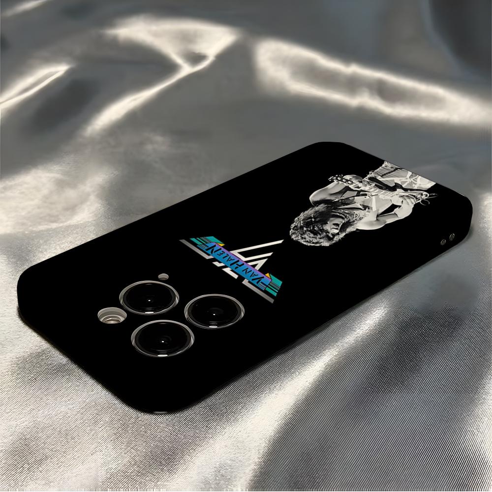 Eddie Van Halen Graphic Guitar Phone Case For Iphone 16 Pro Max 15 Pro 13 14 12 11 8 7 Plus X XR XS Max All Inclusive Cover