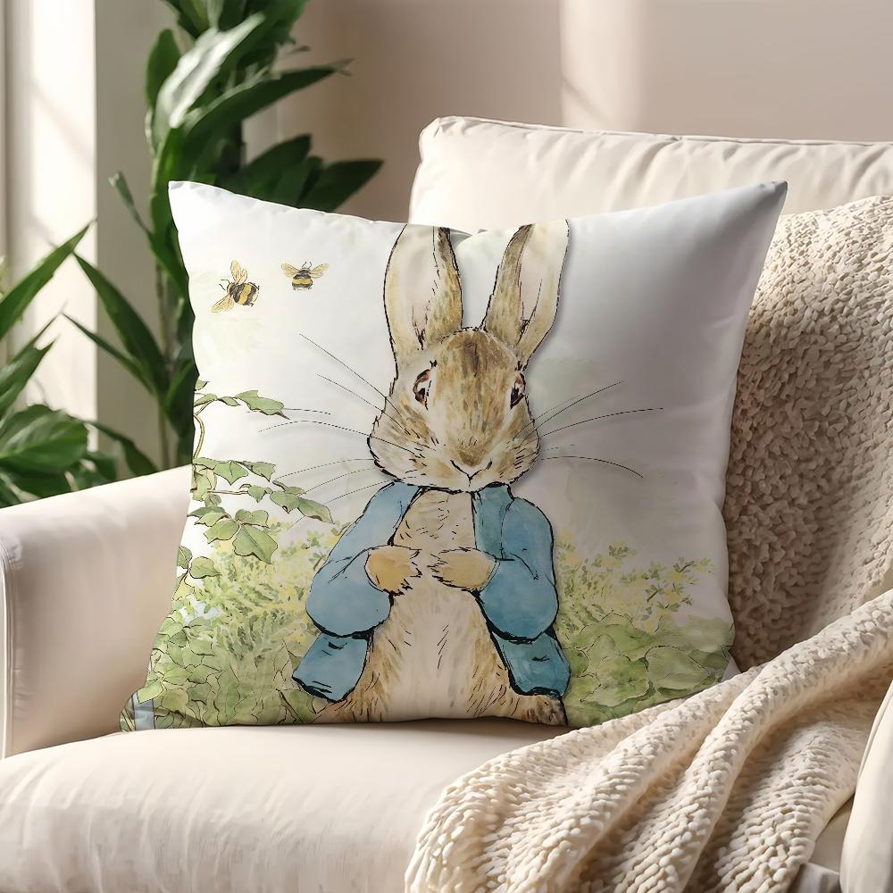 Cute Kawali Peter R-Rabbit Cushion Cover For Pillow Printing Sofa Decoration Home Car Room Coffee Shop Office Nordic Simplicity