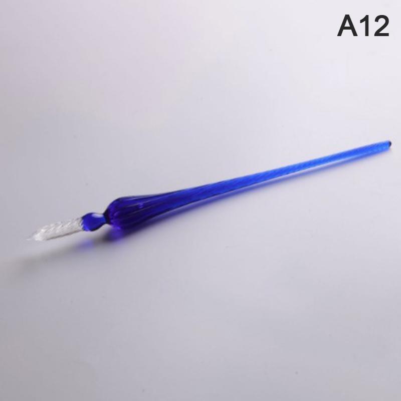 1ks Vintage ručně vyráběné skleněné namáčecí inkoustové plnící pero Kanceláře psacích nástrojů