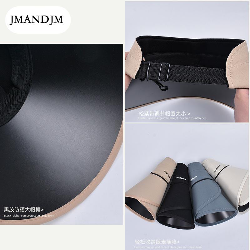 Sommer Vinyl Hut mit breiter Krempe Sonnenschutz Sonnenhut Kinder Outdoor Mode vielseitig koreanische Version faltbar leerer Oberteil Sonnenhut