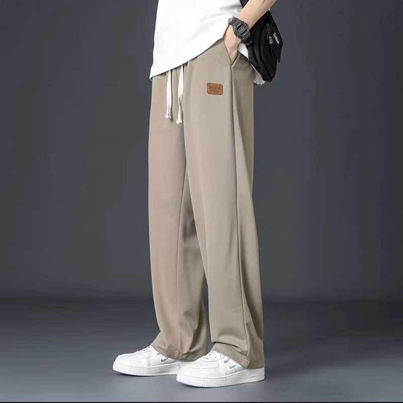 Herren Trendige Locker Geschnittene Weitbeinige Sportliche Freizeit-Hose für Frühling und Herbst