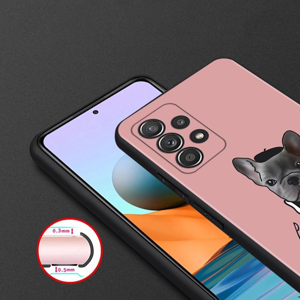 Silicone Case For Samsung Galaxy A51 A12 A21s A71 A52 A31 A32 A02s A72 A11 A41 A22 A01 A51 5G A02 F42 Cover French Bulldog