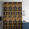 Stamkonst egyptisk vintage etnisk skira gardiner för vardagsrum Transparent Tyll Fönster Gardin Sovrum Kök Slöja Draperier