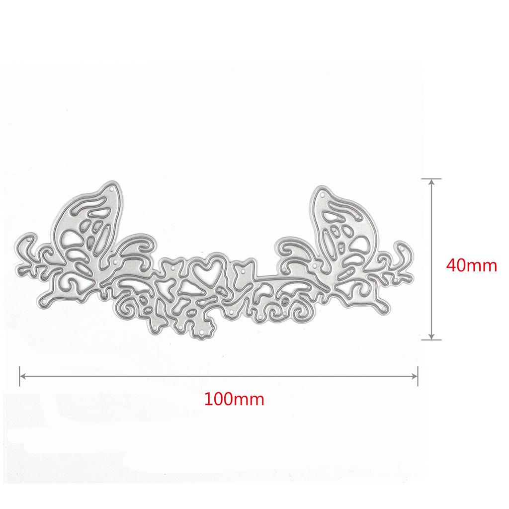 Dekorativa DIY-stansar Bröllopspräglingsmapp För Scrapbooking stansar metall Grattis Stansar