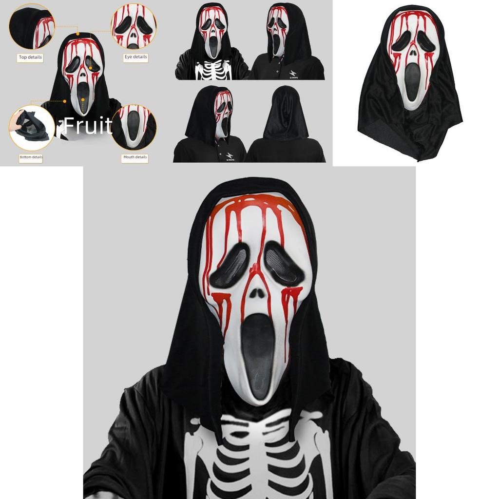 Maschera Urlante Sanguinante Spaventosa Per Feste in Costume di Halloween ed Eventi a Tema
