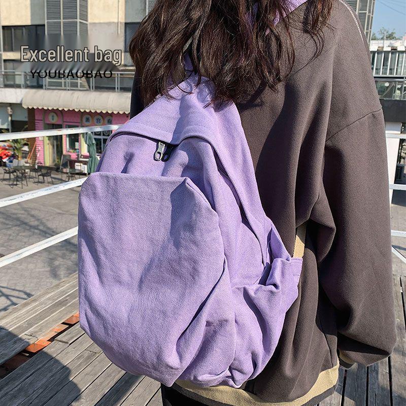 Women's Retro Canvas Backpack: Spacious, Durable & Stylish for College, Travel & More