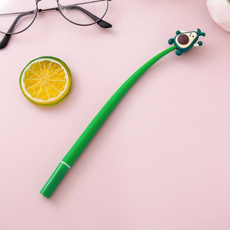 

10 шт. 0,5 мм милые выражения фруктов шейкер гелевая ручка креативные канцелярские принадлежности приз подарок пишущий инструмент ручка зелёный