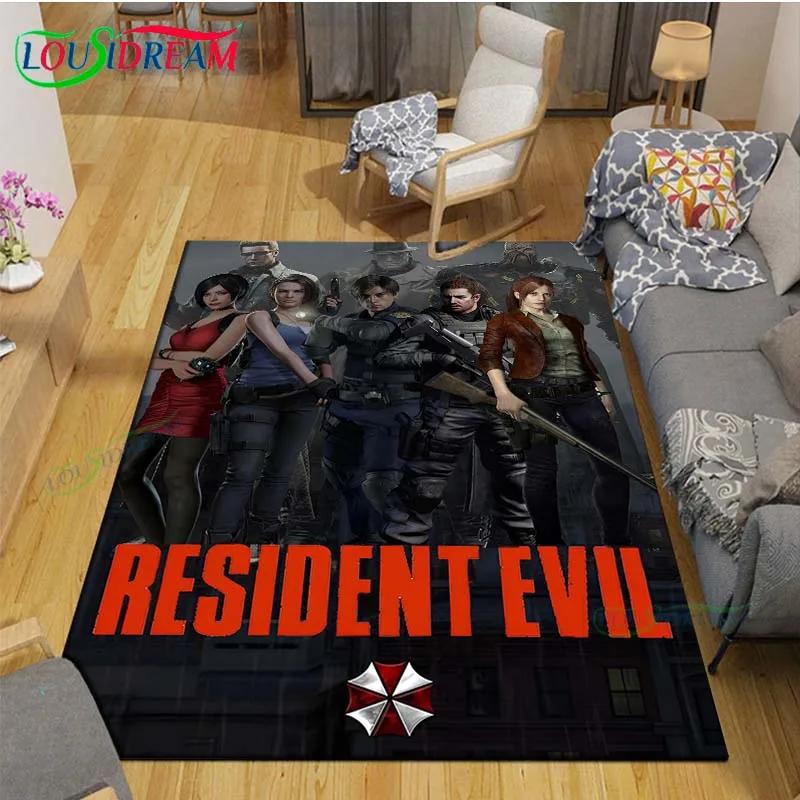 2025 Fashion 3D Movie R-Resident Evil Printed  Carpet Living Room Anti-Skid Area Rug Kids Bedroom Mats Yoga Mat Carpet Decor