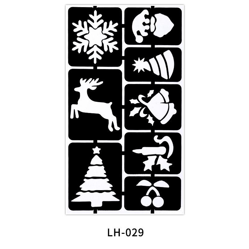 Hollow Tattoo Sticker Inkjet Template Hannah 3D Cartoon Tattoo Sticker Small Pattern