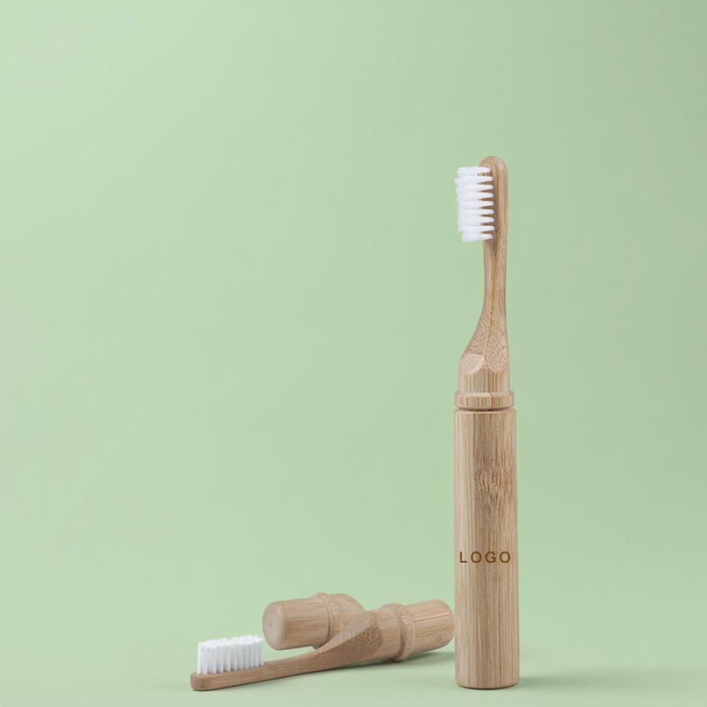 Custom Natural Biodegradable Removable Eco-friendly Reusable Adult Kids Soft Bristle Bamboo Toothbrush for Travel