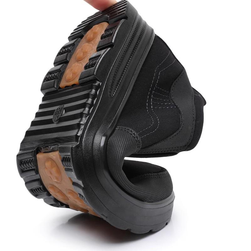 Men's Winter Wool Soft Sole Slip-Resistant Shoes for Elderly - Warm Casual Cotton Footwear