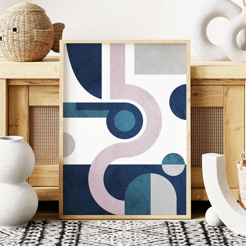 Plakat geometria abstrakcja