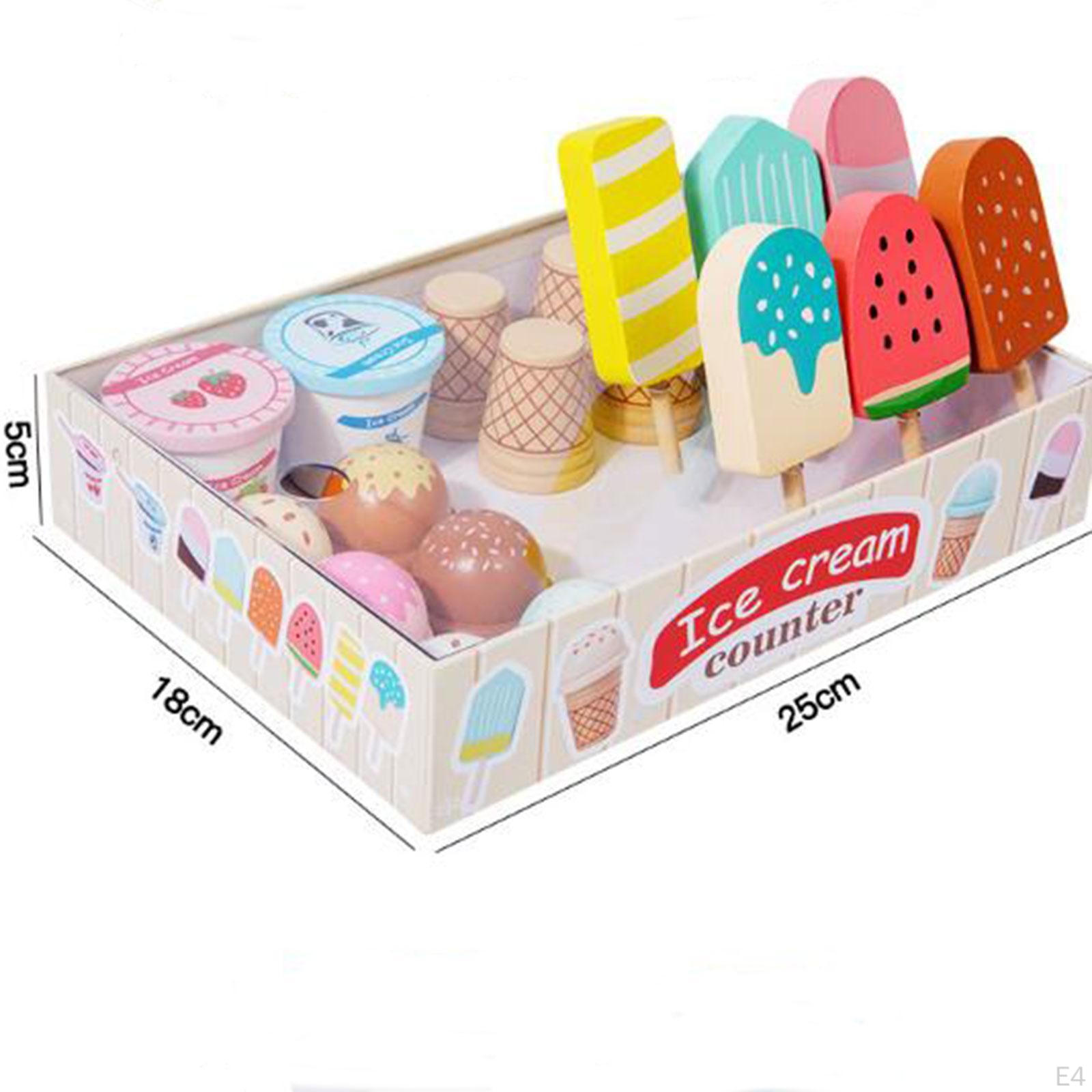 Деревянные игрушки-мороженое Деревянная игрушка для дошкольников 3 4 5 6 7 8 лет single — фото 4