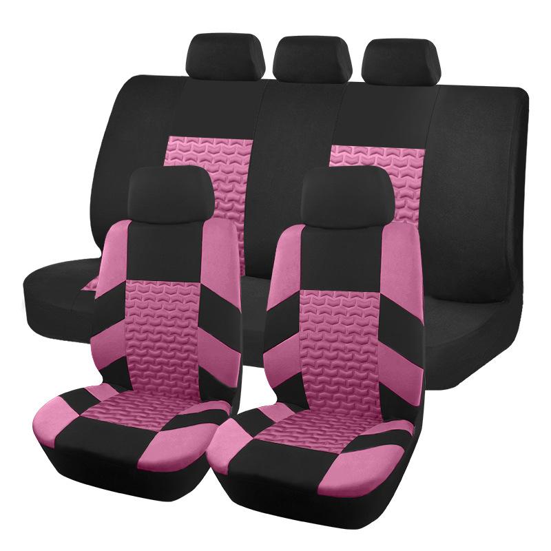 Fashion Universal Full Set Car Seat Covers Auto Seat Decoration Rear Front Auto Seat Cover Car Cushion Protector Case Cover