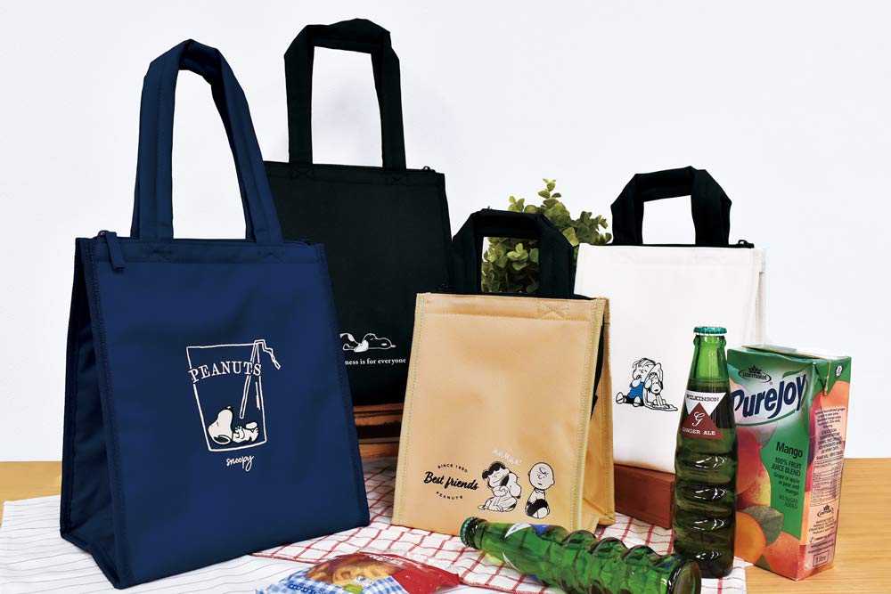 Onishi Ken Seihan PEANUTS SNOOPY Lunch Bag Square IVORY (L) PF-2500