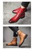 Men's Plus Size Retro High-Top Leather Martin Boots - Autumn British Style Pointed Toe Casual Footwear