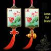 Koi-Fisch & Lotusblume Kartenanhänger für Badezimmer/Küche (Nordwestlicher Standort)