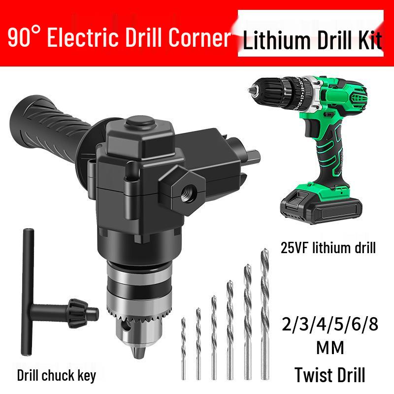 90-Degree Universal Right Angle Electric Screwdriver Drill Bit Adapter
