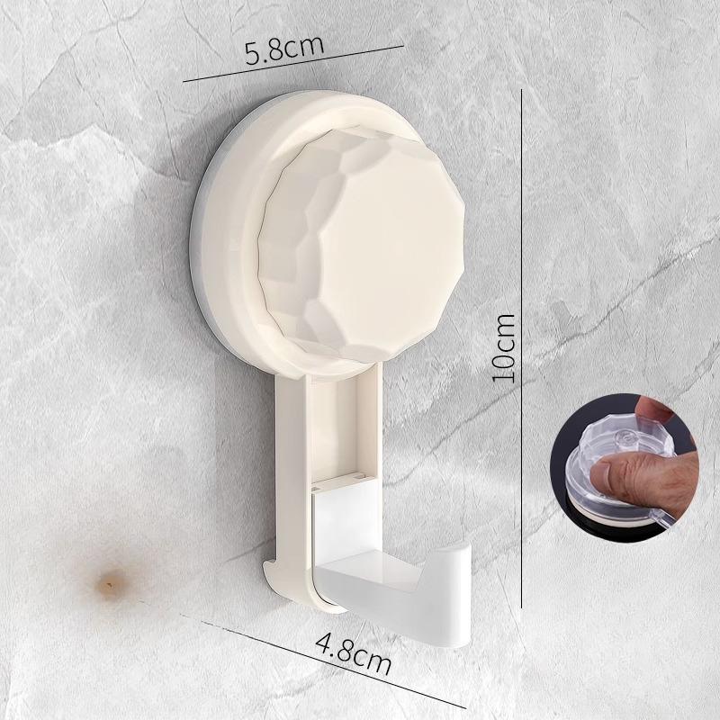 Bathroom Rotating Suction Cup Hook No Need for Drilling, Strong and Seamless Kitchen Door Back Wall Adhesive Hook