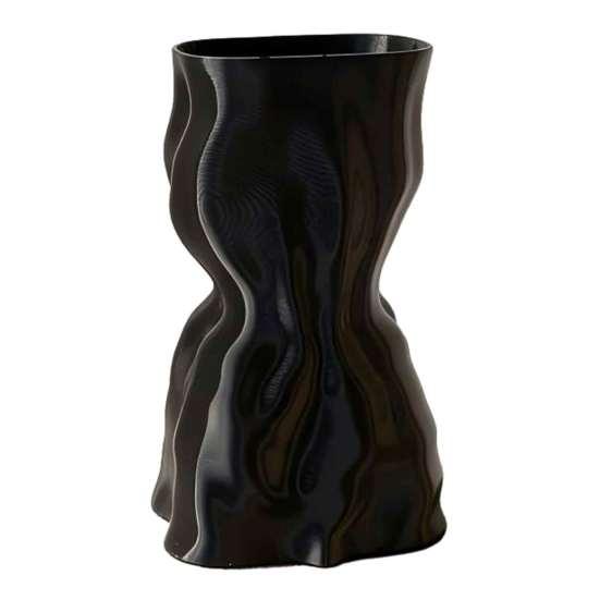 Bedroom Aesthetic Decor 3D Printed Flower Vase, Modern Minimalist Vase for Living Room Sophisticated Home Accessories Decor, Creative Floral