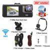 3 Channel Portable 1080P Dash Cam for Cars WIFI Video Recorder Rear View Camera for Vehicle Car DVR G-Sensor Car accessory