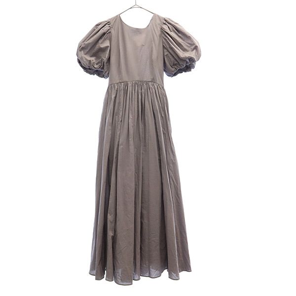 ORGANICS SNIDEL for Sustainabillity Short Sleeve Balloon Sleeve Long Dress Women Used