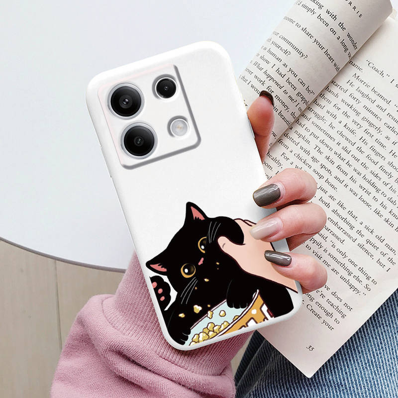 Cartoon Hülle Für Redmi 13C 4G 5G 13R Note 13 Pro Redmi13 Note13R Poco C65 M6 Pro X6 PocoM6 Niedliche Katzen Hülle Weicher Stoßfänger Paar