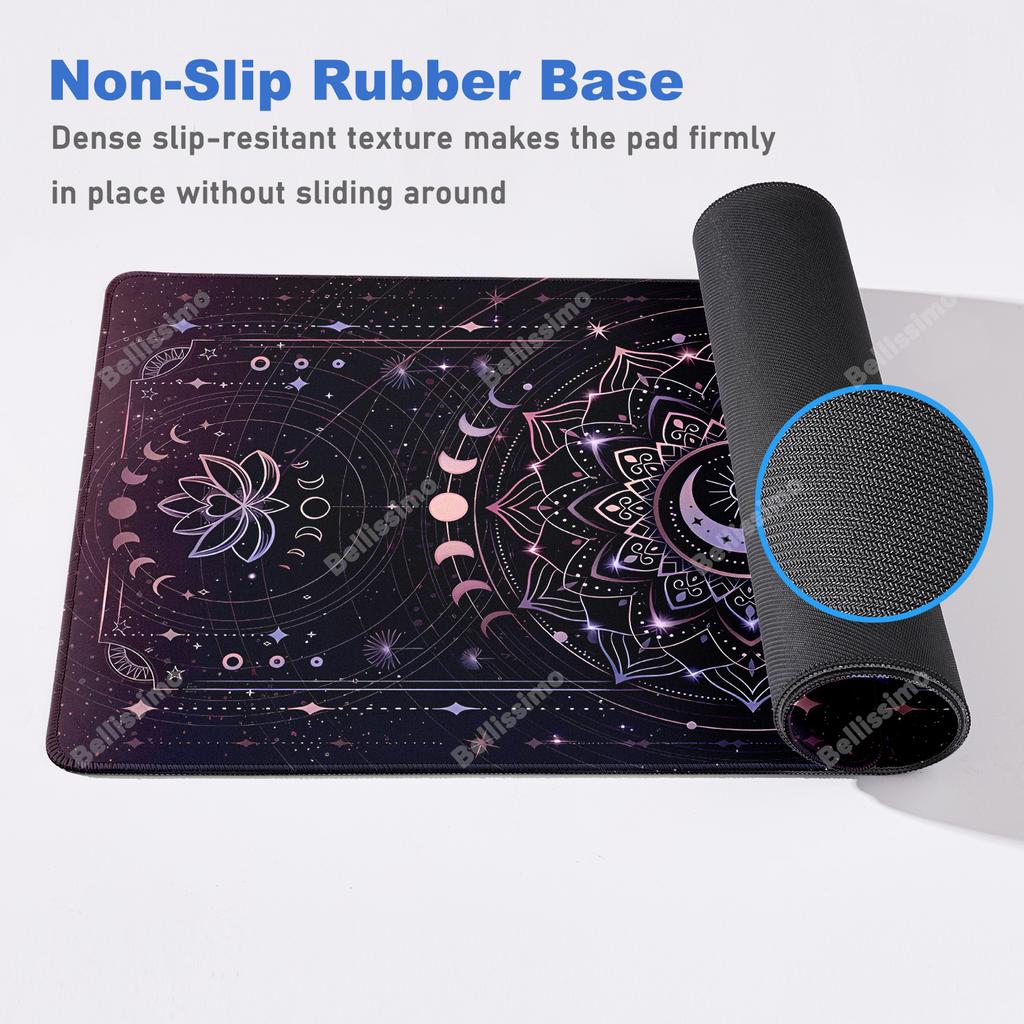 Art Moon Tarot Card Mouse Pad HD Black PC Gamer Constellation XXL Kawaii Accessories Big Carpet Home Office Setup Desk Mousepads
