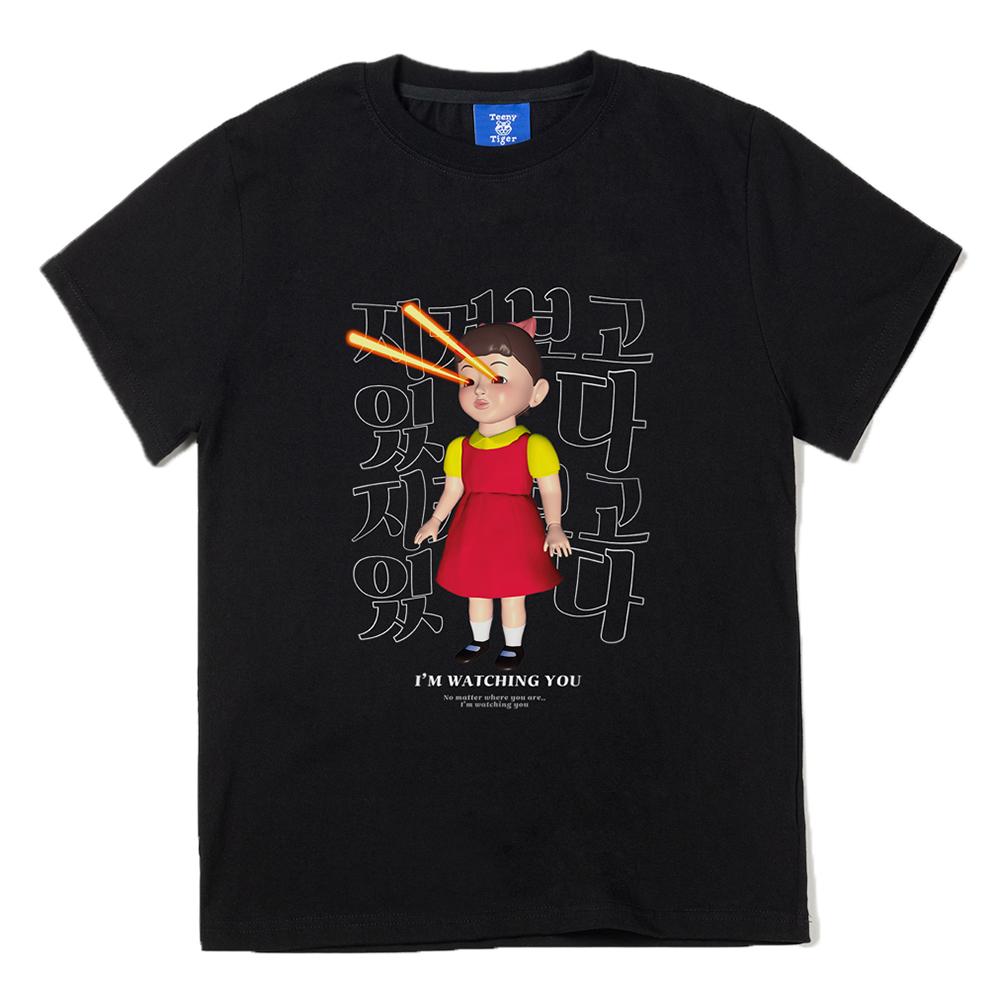 Tiny Tiger Young-Hee Short Sleeve T-Shirts Black/M