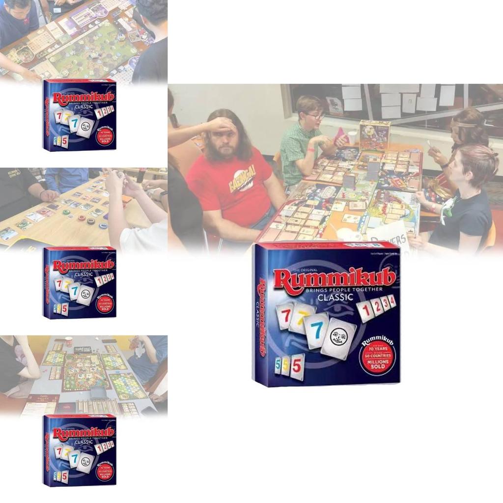 Classic Israeli Mahjong English Board Games Colorful Durable Plastic Tiles Set