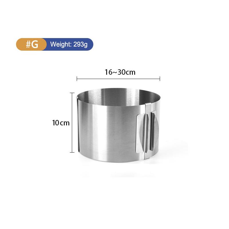 Cake Mold Ring Retractable Stainless Steel Adjustable Round Mousse Cake Ring Milk Bar Mold Cake Chocolate DIY Baking Mould Tool
