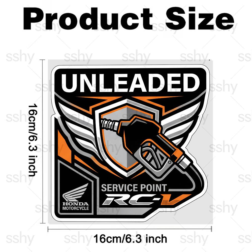 pgnkd1 FOR HONDA Car Fuel Tank Cap Warning Sticker Waterproof Vinyl Fuel Cap Decal