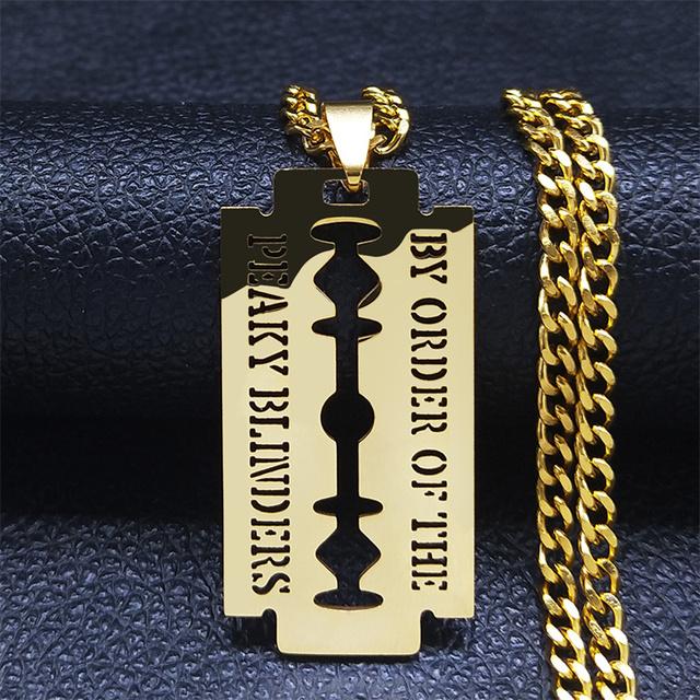 

Цепочки из нержавеющей стали, ожерелья золотого цвета, панк-клинок, мужские украшения Acero Inoxable N2243s