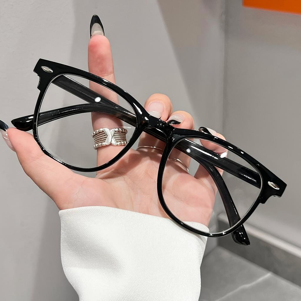 1PC Chic and Fashionable Glasses - Classic Square Frame, Trendy Eyewear for Daily Office and Use