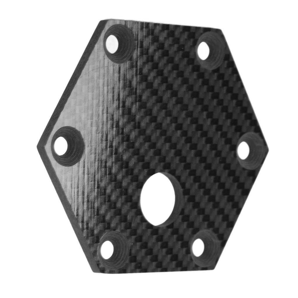6 Hole Carbon Fiber Steering Wheel Horn Cover Plate High Strength Universal For VERTEX