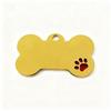 Zinc Alloy Pet ID Tag: Engravable Bone-Shaped Nameplate for Dogs & Cats