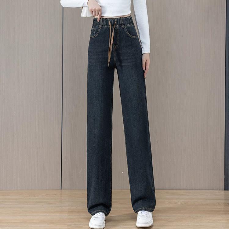 Women s Slim Velvet Wide-Leg Jeans with Lambswool Lining - Plus Size & Pear Shape Friendly Size 31 [130-140 lbs]