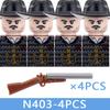 MOC City Series Soldier Figures Building Blocks Street View Military Female Warrior Accessories Guns Movies Christmas Bricks Toy