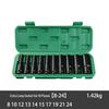10-Piece Pneumatic Hex Socket Wrench Set: Extended Heads & Hardware Tools