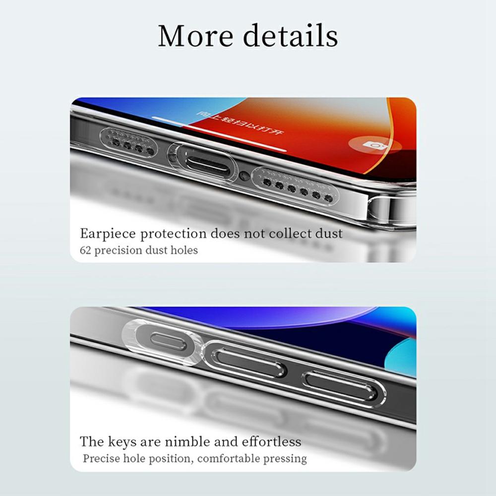 SULADA Für iPhone 16 Pro Max Klare Hülle TPU +Gehärtetes Glas Stoßfeste Handyhülle