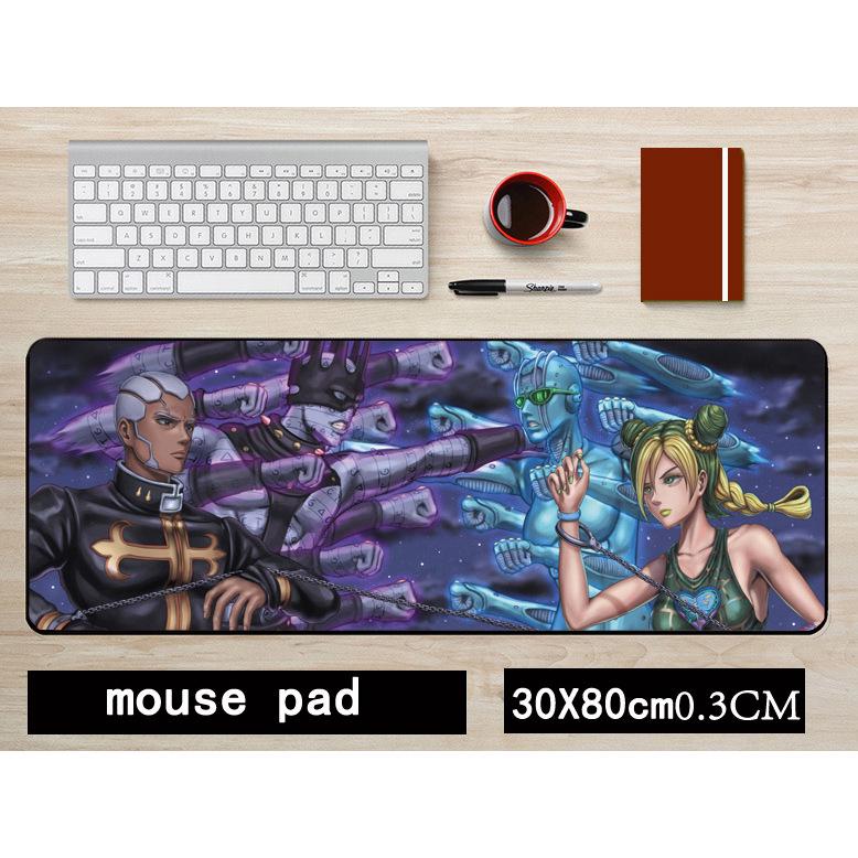 JOJO Kujo Jotaro Anime Non-Slip Mouse Pad - Large 30x80CM Keyboard Mat
