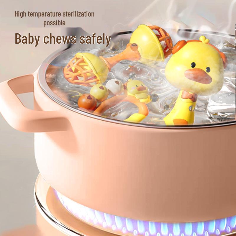 Neugeborenen Lernrasselspielzeug: 0-3 Monate - Zahnen, Kopfheben & Greifen Sandhammer