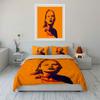 Pop Art Style Woman Portrait Bedding Duvet Cover Set Duvet Cover Pillowcases  (1*Duvet Cover 2*Pillowcases, Without Duvet Insert)