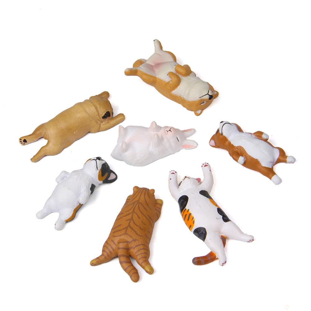 Corgi Pvc Kitten Animal Sculptures Model For Home Decor And Display Collectors