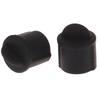 Uxcell 10pcs Silicone BNC Anti-Dust Stopper Cap Cover for Female Jack Black Inside Install Dia 9.5 Mm - 11 Mm
